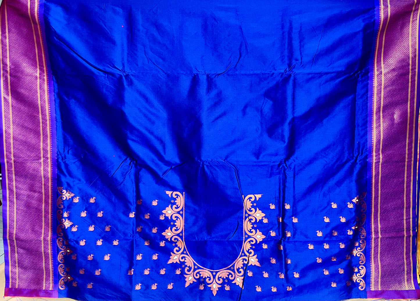 GREEN SWAN PALLU PAITHANI