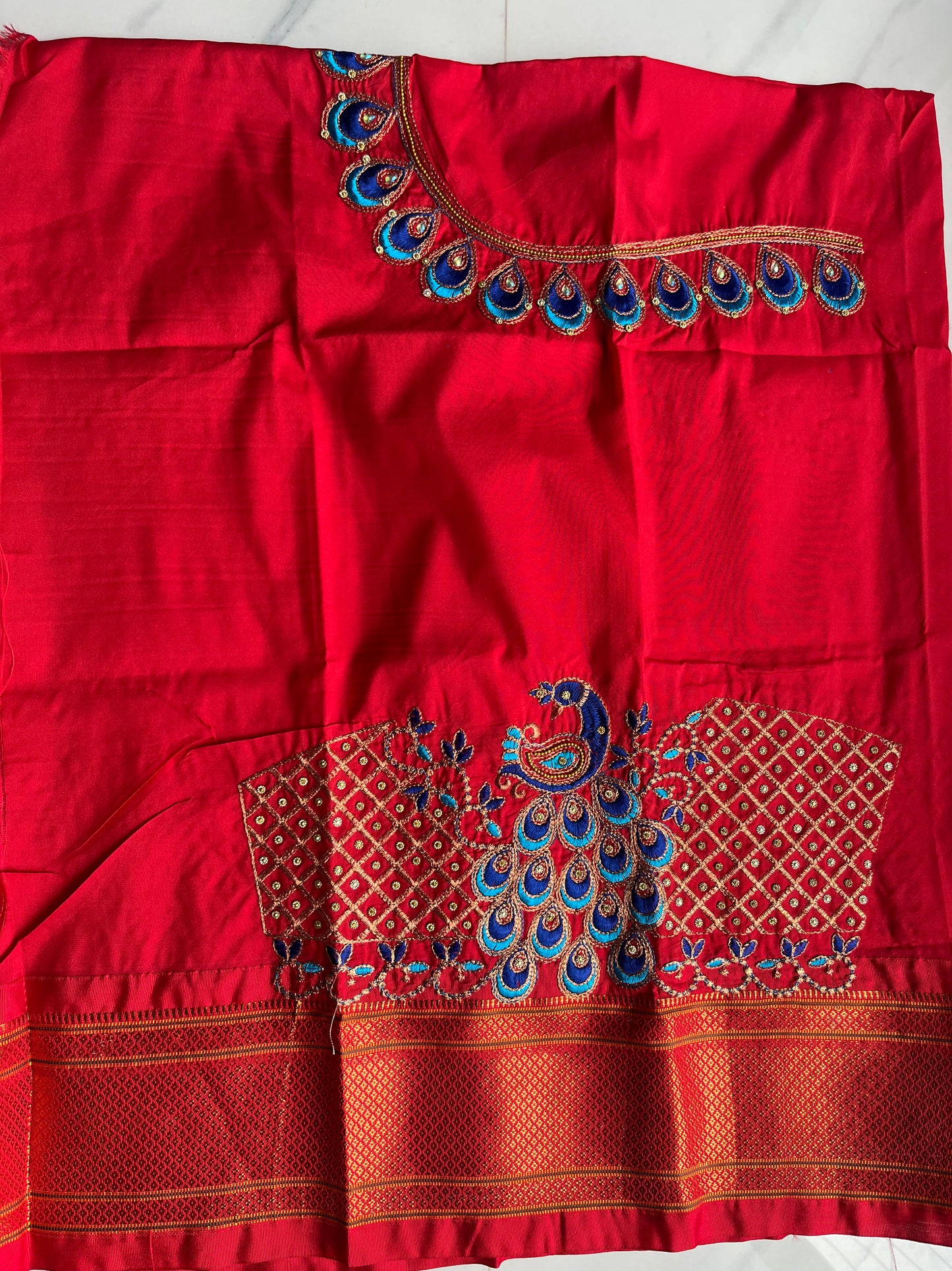 RANI PINK CHANDRAKOR KADIYAL PAITHANI