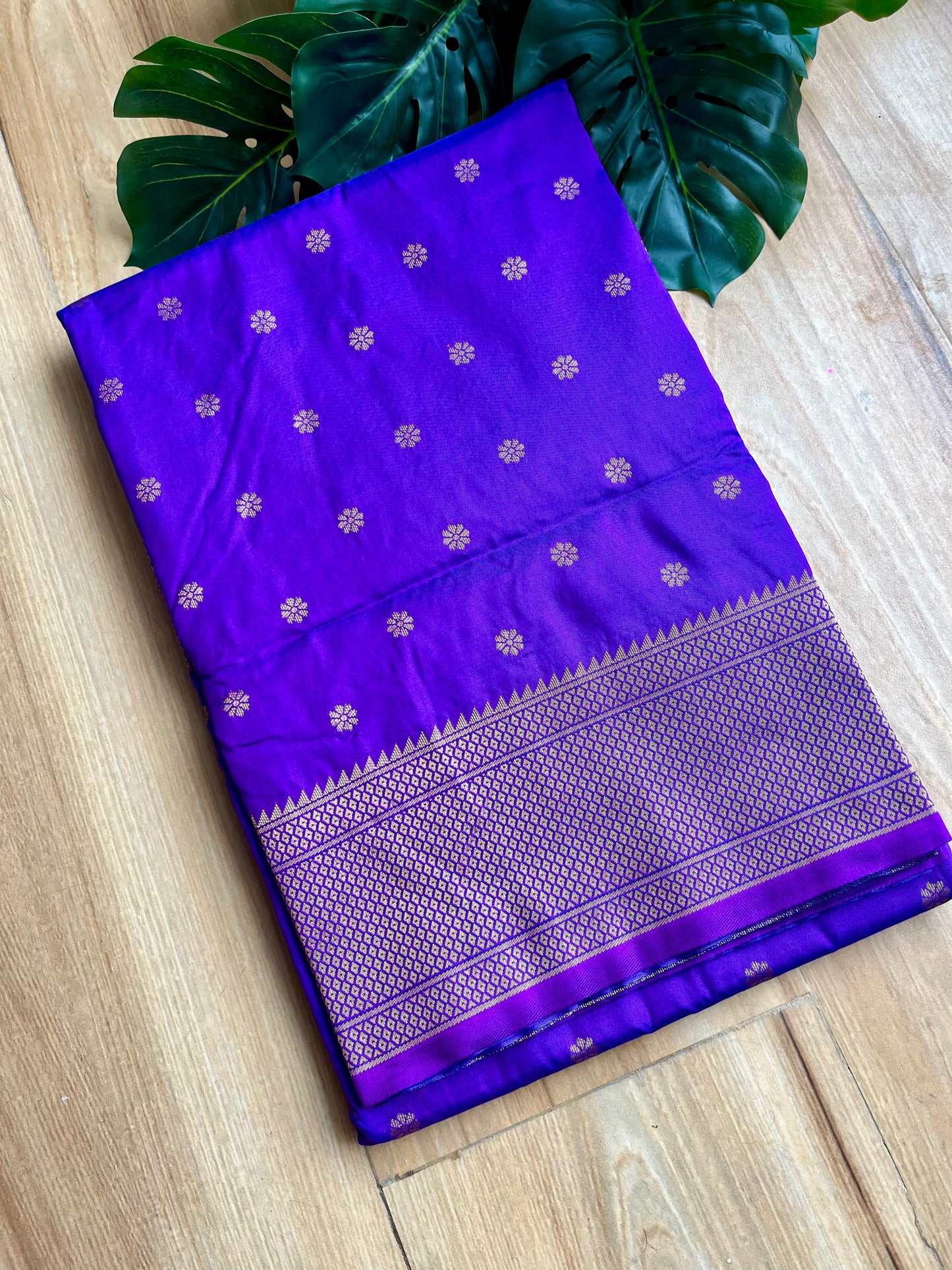 PURPLE KALANJALI DOUBLE PALLU PAITHANI