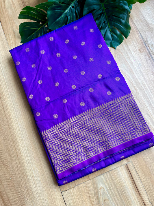 PURPLE KALANJALI DOUBLE PALLU PAITHANI