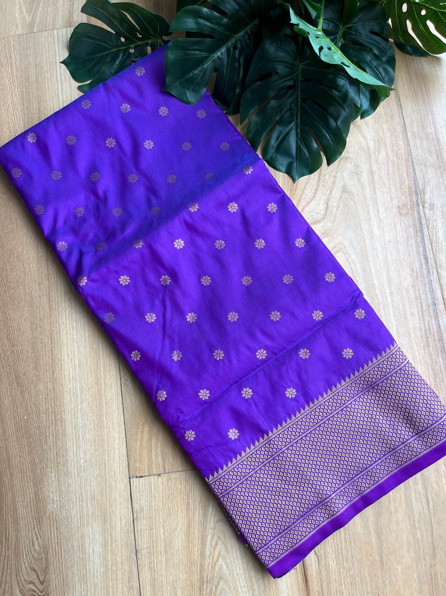 PURPLE KALANJALI DOUBLE PALLU PAITHANI