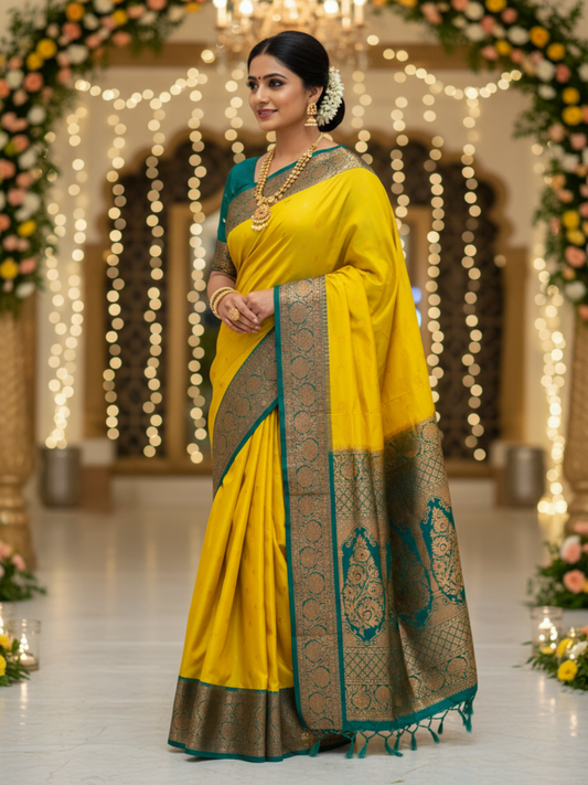 YELLOW CHANDRAKOR PAITHANI