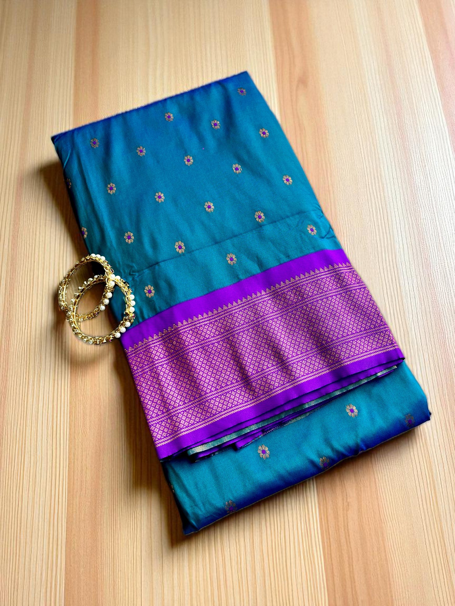BLUE KADIYAL PAITHANI
